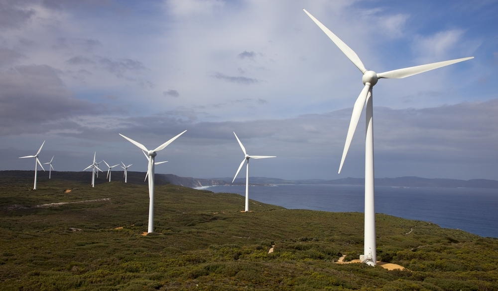 Albany Wind Farm, near the town of the same name in Western Australia. Image courtesy of Shuttershock, wind farm 