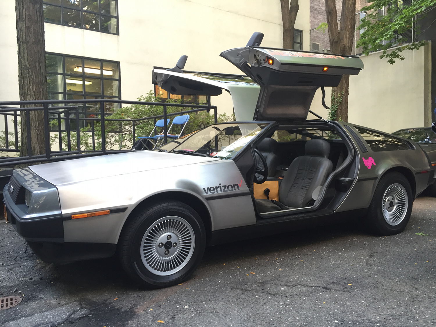 A DeLorean DMC-12, the same model that was turned into a time machine in the Back to the Future film series. Photo by Chau Tu
