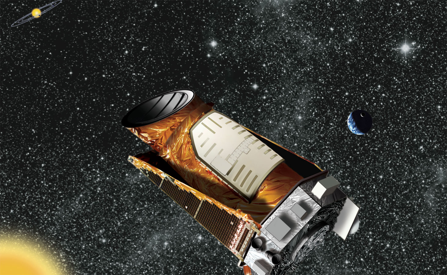 NASA's planet-hunter, the Kepler Space Telescope, Credit: NASA