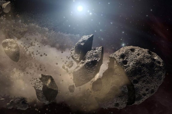 Pulsar Pulverizes Incoming Asteroids