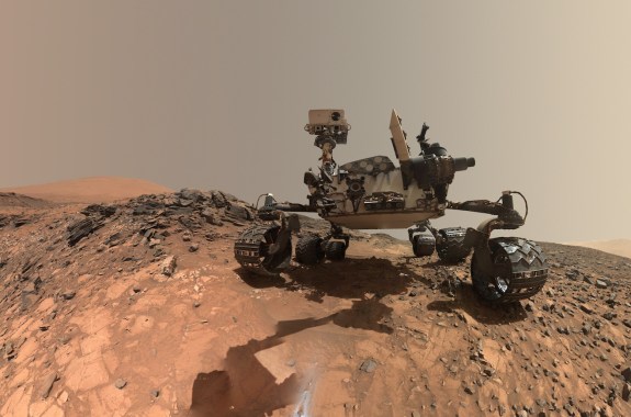 curiosity rover taking a selfie on mars