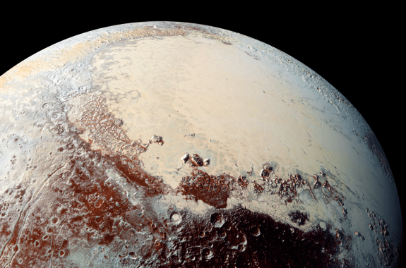 pluto from space