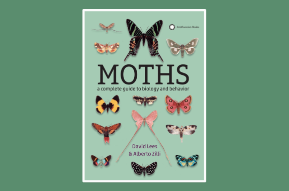 a book cover that says "moths: a complete guide to biology and behavior"