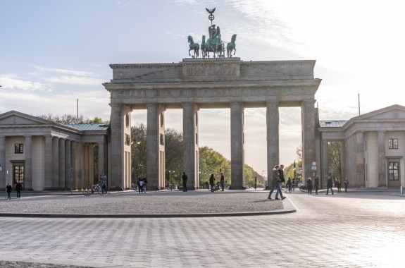 an empty monument square