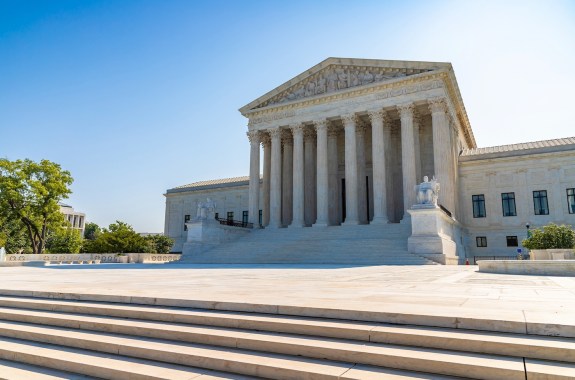 Supreme Court of the United States in Washington DC in a sunny day, USA