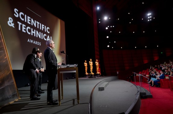 David Adler and Gerhard Röthlin at the 2024 Scientific and Technical Awards at the Academy Museum of Motion Pictures on Tuesday, April 29, 2025.