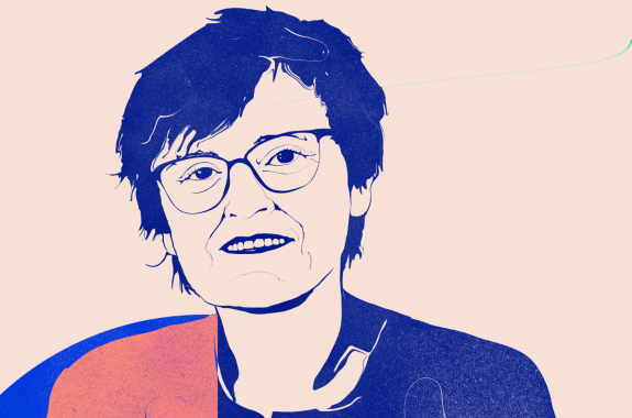 An illustration of Katalin Karikó